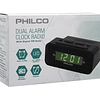 Radio Reloj 1006gr Philco Negro