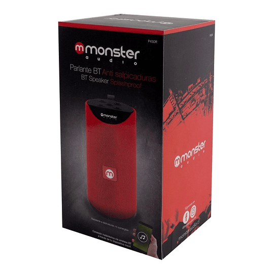 Parlante Bluetooth Monster Audio 450r Rojo