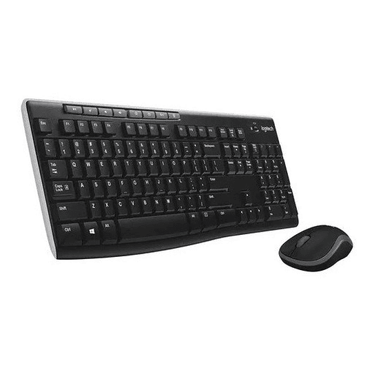 Kit - pack Teclado y Mouse Inalambrico Logitech MK270 Negro