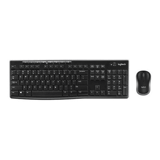 Kit - pack Teclado y Mouse Inalambrico Logitech MK270 Negro