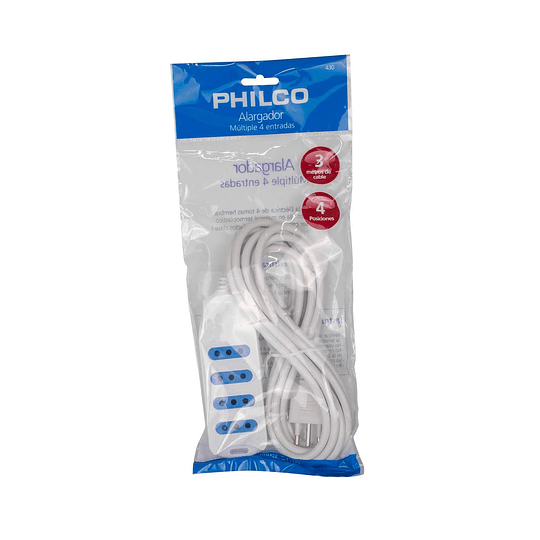 EXT MULTIPLE 4 POS 5 MTS BLANCA PHILCO