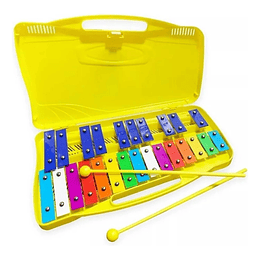 Metalófono Cromático Xilófono 25 Notas Con Maleta