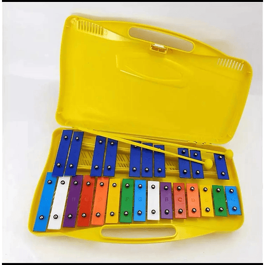 Metalófono Cromático Xilófono 25 Notas Con Maleta
