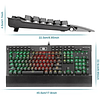 TECLADO GAMER MECANICO YAMA BLACK K550-SP REDRAGON