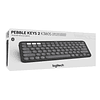 Teclado Logitech PEBBLE 2 K380 GRAFITO