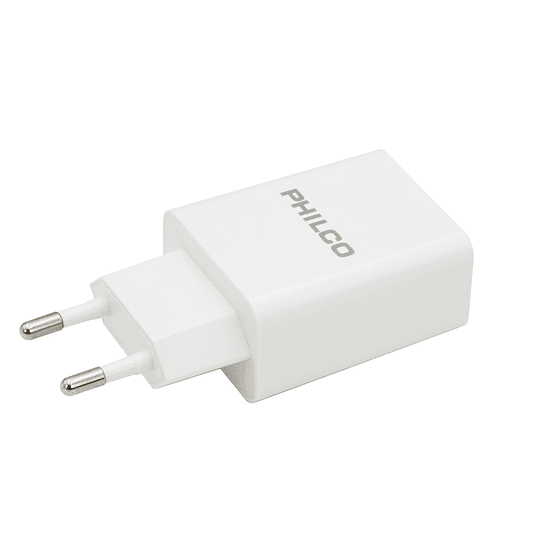 CARG. DE PARED QUALCOM 3.0 A C/CABLE TIPO C QC619 BLANCO