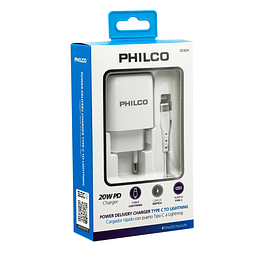 CARG. DE PARED QUALCOM C/PUERTO TIPO C Y CABLE LIGHTNING