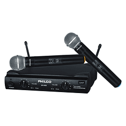 Pack 2 Micrófonos Philco UHF Inalámbricos