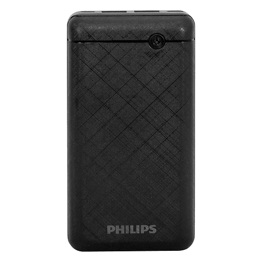 POWER BANK PHILIPS 20000 MAH NEGRO usb-c PORTATIL CARGA RAPIDA