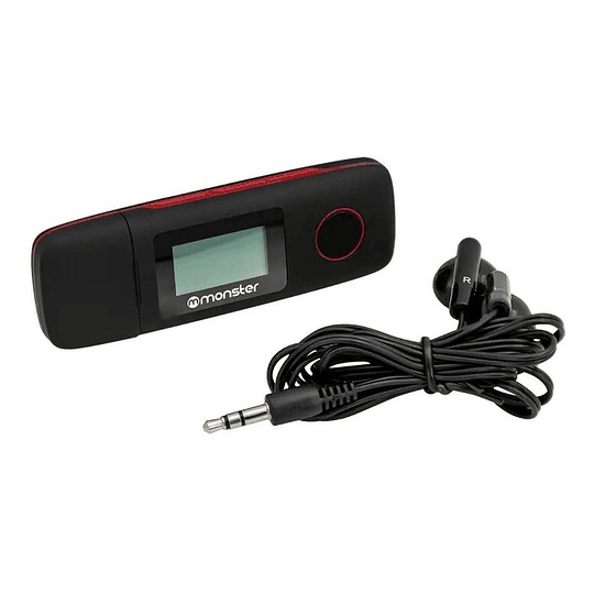 Reproductor Mp3 16gb Radio Fm Monster Con Grabador De Voz