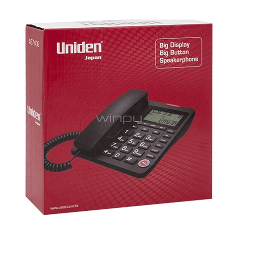 TELEFONO SOBREMESA MLIBRES C/ID NEGRO 7408 UNIDEN