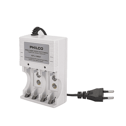 CARGADOR C/4 PILAS AA 2700 MAH PRE-CARGADAS