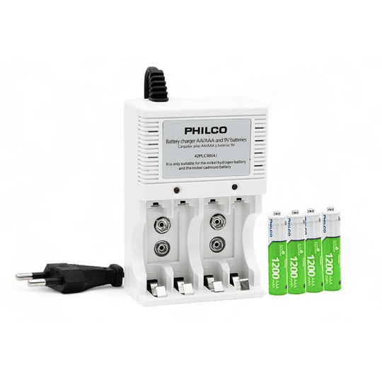 CARGADOR C/4 PILAS AAA 2700 MAH PRE-CARGADAS