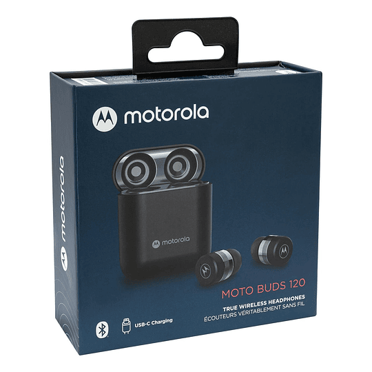 Audifonos Motorola Motobuds 120 In Ear Bluetooth Tws Negro