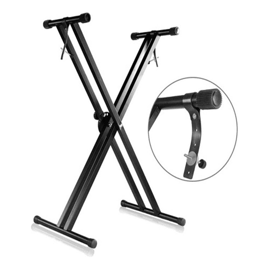 Atril Stand Para Teclados Musicales Doble 8434 Negro SONNET