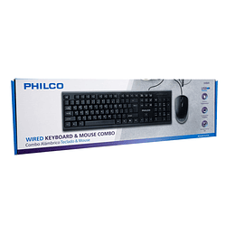 KIT ALAMBRICO TECLADO + MOUSE PHILCO
