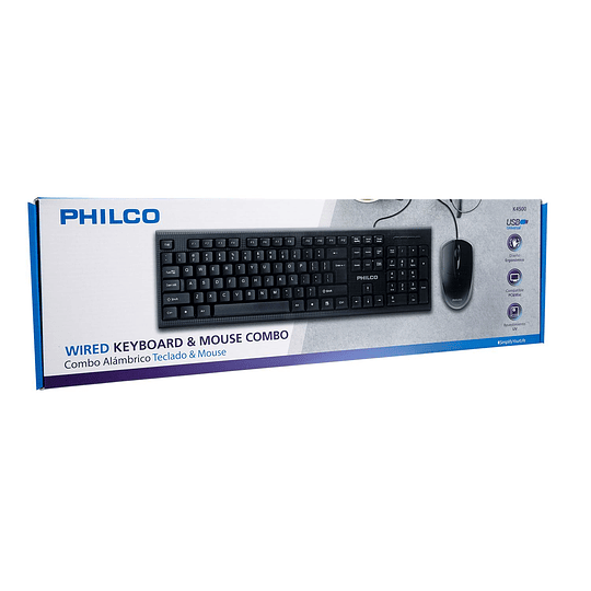 KIT ALAMBRICO TECLADO + MOUSE PHILCO