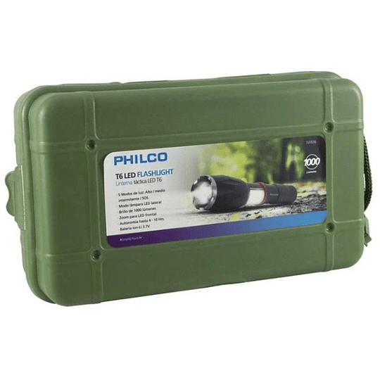 LINTERNA LED TIPO CREE 2 LUCES PHILCO