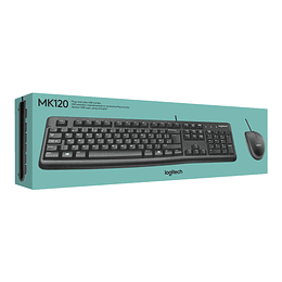 KIT Teclado y Mouse Logitech MK120 NEG 920-004428