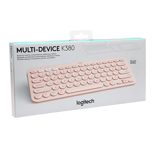 TECLADO INALAMBRICO K380 BLUETOOTH ROSADO 920-009594 LOGITECH