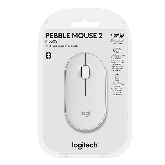 Mouse Logitech Pebble 2 Blanco M350 Bluetooth