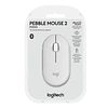 Mouse Logitech Pebble 2 Blanco M350 Bluetooth
