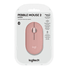 910-007048 MOUSE PEBBLE 2 M350S ROSADO