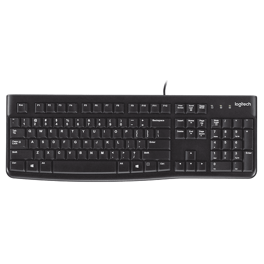 Teclado Logitech Alambrico K120 NEG 920-004422