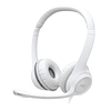 Audifonos con Micrófono Logitech H390, Micrófono c/ Supresión de Ruido, Blanco