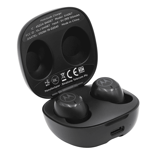 AUDIFONO MOTOROLA MOTO BUDS CHARGE NEGRO