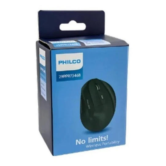 MOUSE INALÁMBRICO VERTICAL ERGONOMICO PRO USB 6B 1600DPI SPK7346 PHILCO