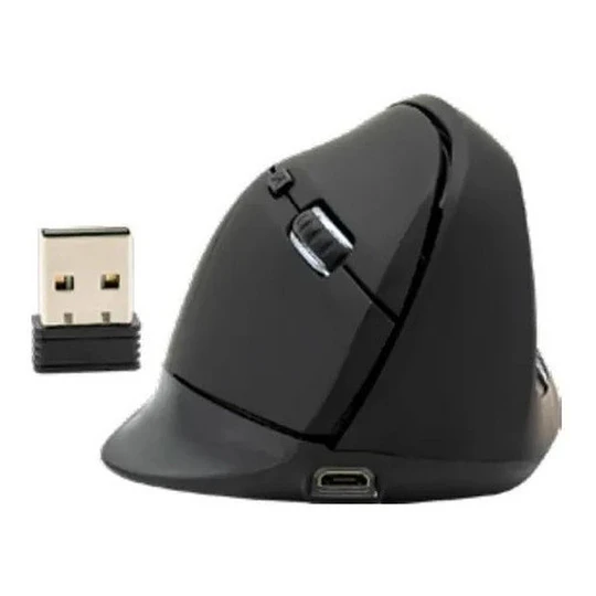 MOUSE INALÁMBRICO VERTICAL ERGONOMICO PRO USB 6B 1600DPI SPK7346 PHILCO