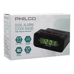 Radio Reloj 1006gr Philco Negro