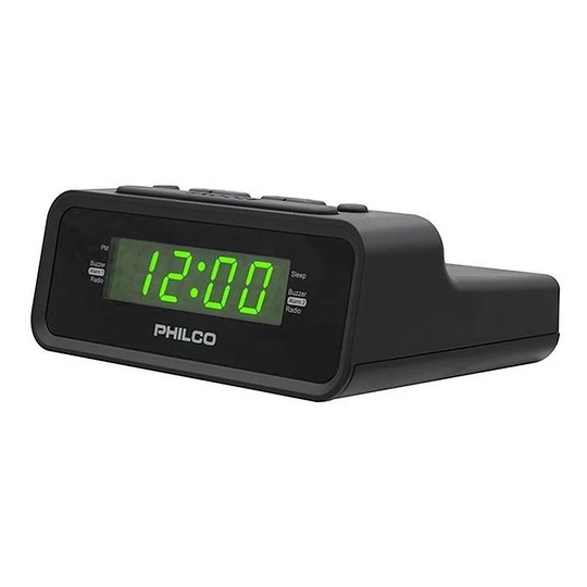 Radio Reloj 1006gr Philco Negro