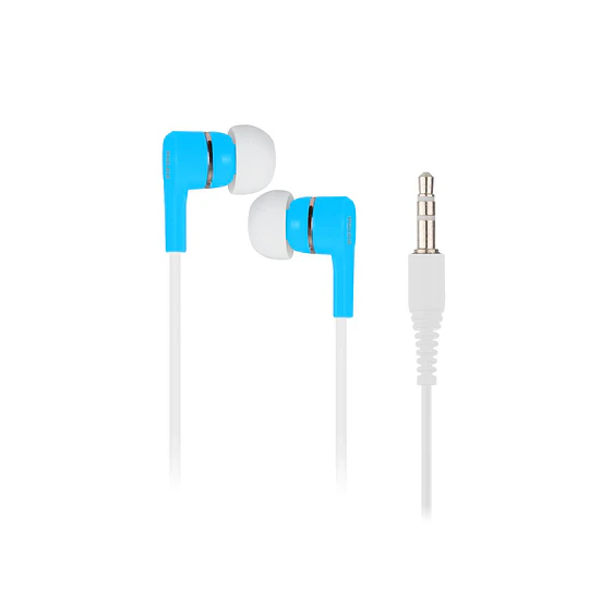 Audifono Alambrico Blanco Con Azul Philco