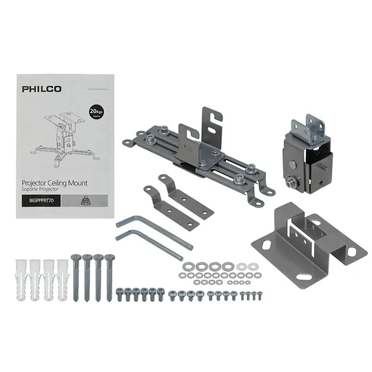 SOPORTE PROYECTOR FIJACION AL TECHO CON ANGULO DE INCLINACIO PHILCO