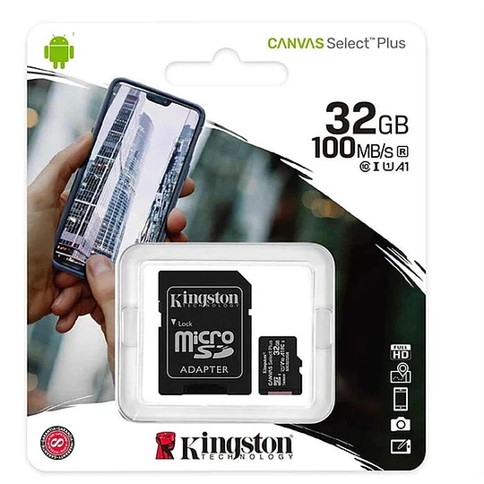 SDCS2/32GB MEMORIA MICROSD C/ADAPT SELECT PLUS 32GB (740617-298680) KINGSTON