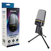 MICROFONO CONDENSADOR GAMER/STREAMER C/TRIPODE PHILCO