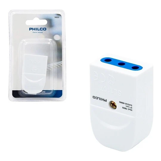 Enchufe Hembra Blanco 2p+t PHILCO