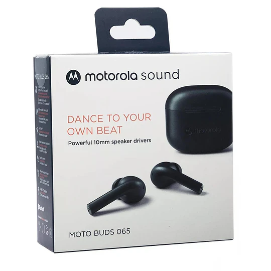 AUDIFONO MOTOROLA BUDS 065 NEGRO