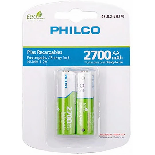 PILAS PRE-CARGADAS BLISTER 2 PILAS AA 2700 MAH