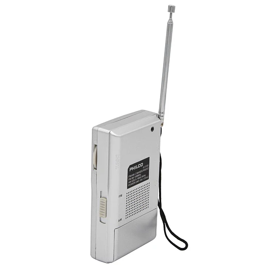 Radio A Pilas Philco Icf-20 Fm/am Portable De Bolsillo Gris