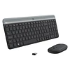 Kit Inalambrico teclado y mouse Logitech MK470 (Receptor USB, Grafito)