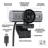 Webcam Logitech MX Brio (4K, 8.5MP, Micrófono, USB-C, Gris)