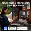 Webcam Logitech MX Brio (4K, 8.5MP, Micrófono, USB-C, Gris)