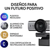 Webcam Logitech MX Brio (4K, 8.5MP, Micrófono, USB-C, Gris)