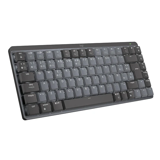 Teclado Mecánico Logitech MX Mechanical Mini, Bluetooth / Dongle USB, Grafito, Español