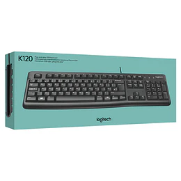 Teclado Logitech Alambrico K120 NEG 920-004422