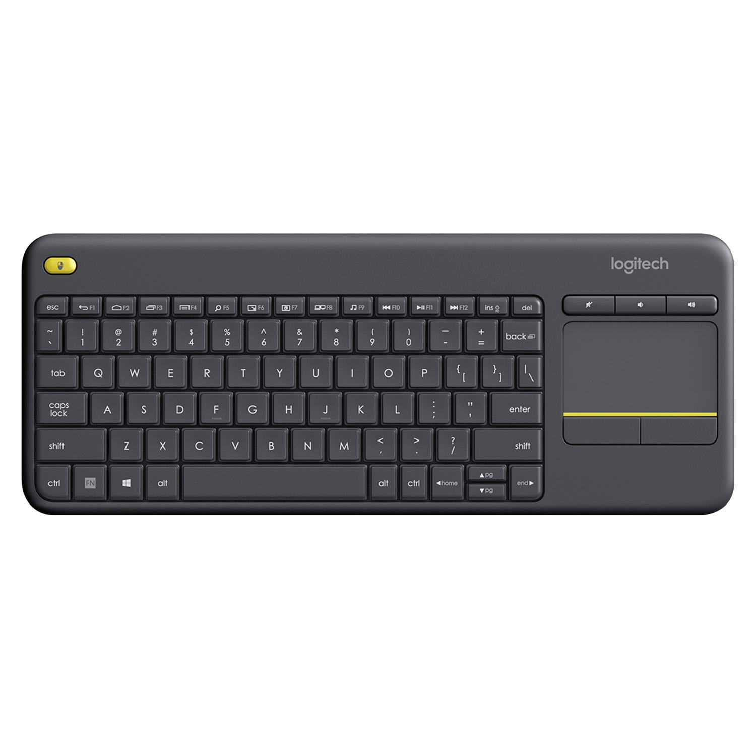 Teclado Logitech Smart TV K400 Plus Negro