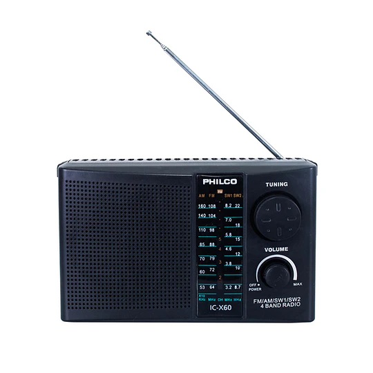 Radio Am Fm Sw1 Philco 4 Bandas Icx60